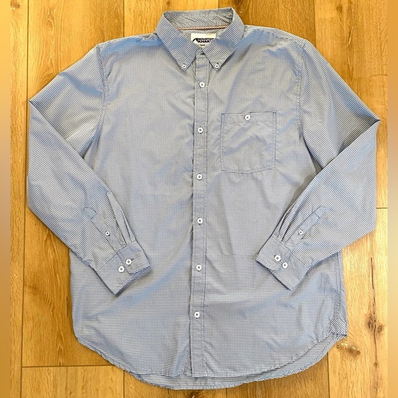 Mountain Khakis Other - Mountain Khakis Shirt Blue White Gingham Long Sleeve Outdoor Fishing Size XL